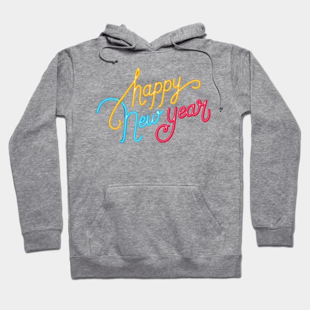 Happy New Year Hoodie by MajorCompany